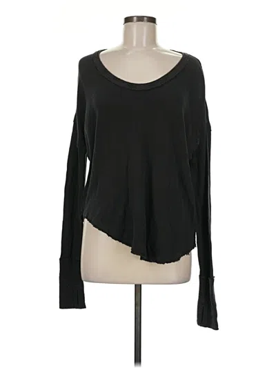 Pre-owned We The Free Long Sleeve T-shirt In Black
