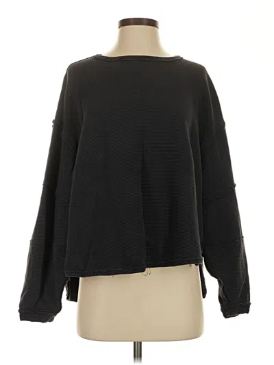 Pre-owned We The Free Long Sleeve T-shirt In Black