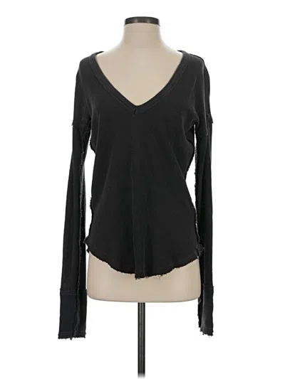 Pre-owned We The Free Long Sleeve T-shirt In Black