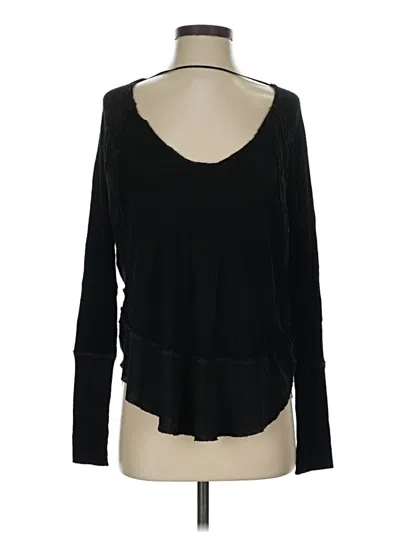 Pre-owned We The Free Long Sleeve T-shirt In Black