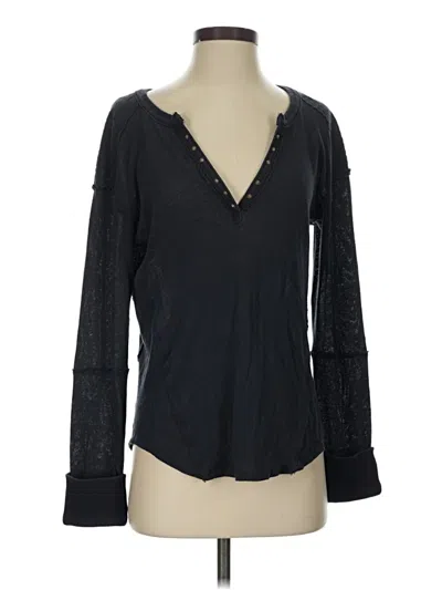 Pre-owned We The Free Long Sleeve T-shirt In Black