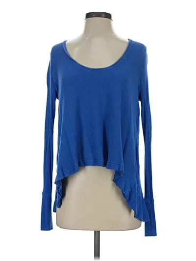 Pre-owned We The Free Long Sleeve T-shirt In Blue