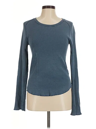 Pre-owned We The Free Long Sleeve T-shirt In Blue
