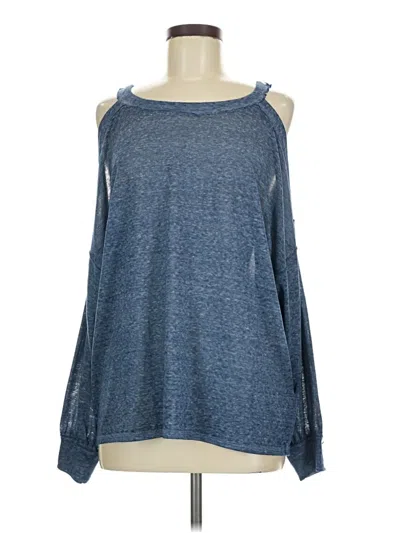 Pre-owned We The Free Long Sleeve T-shirt In Blue