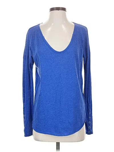 Pre-owned We The Free Long Sleeve T-shirt In Blue