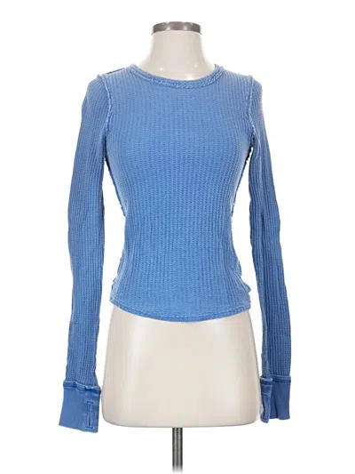 Pre-owned We The Free Long Sleeve T-shirt In Blue