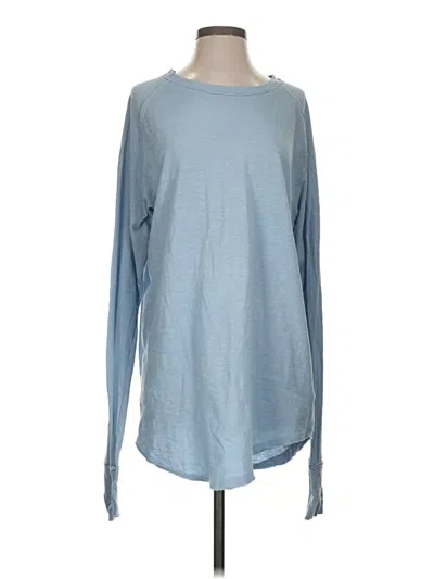 Pre-owned We The Free Long Sleeve T-shirt In Blue