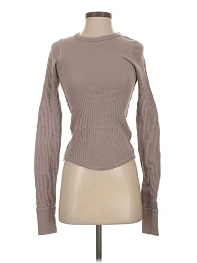 Pre-owned We The Free Long Sleeve T-shirt In Brown