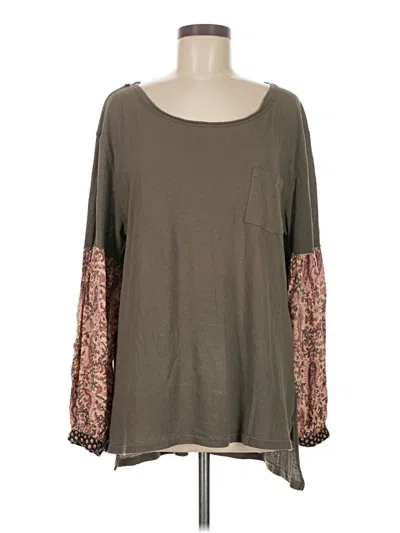 Pre-owned We The Free Long Sleeve T-shirt In Brown