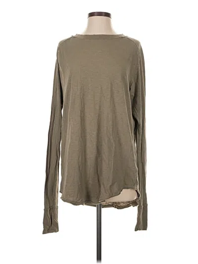 Pre-owned We The Free Long Sleeve T-shirt In Brown