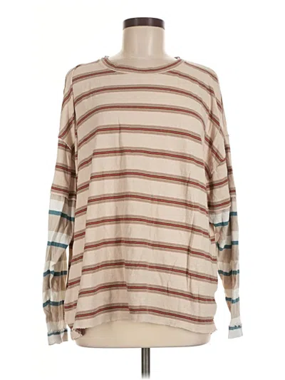 Pre-owned We The Free Long Sleeve T-shirt In Brown