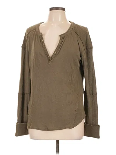 Pre-owned We The Free Long Sleeve T-shirt In Brown
