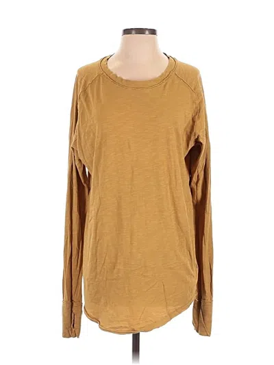 Pre-owned We The Free Long Sleeve T-shirt In Gold