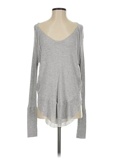 Pre-owned We The Free Long Sleeve T-shirt In Gray