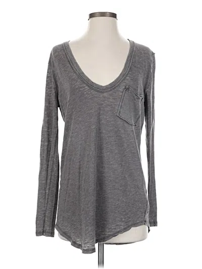 Pre-owned We The Free Long Sleeve T-shirt In Gray