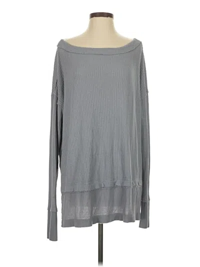 Pre-owned We The Free Long Sleeve T-shirt In Gray