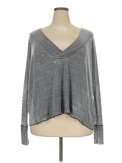 Pre-owned We The Free Long Sleeve T-shirt In Gray
