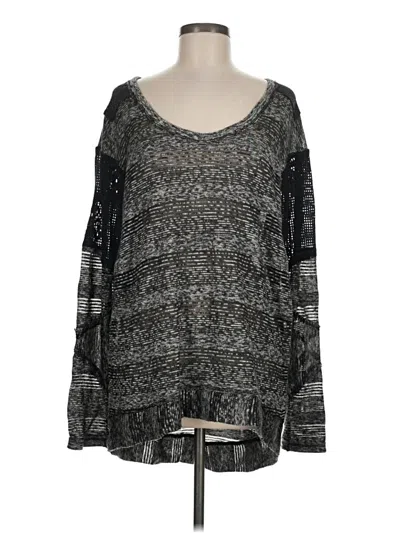 Pre-owned We The Free Long Sleeve T-shirt In Gray