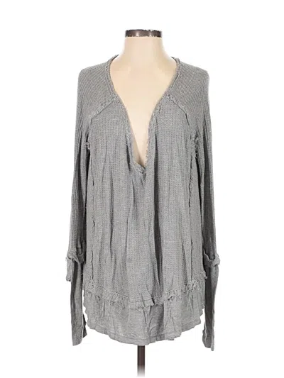 Pre-owned We The Free Long Sleeve T-shirt In Gray