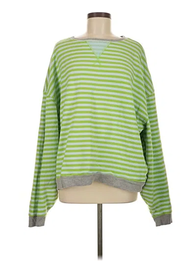 Pre-owned We The Free Long Sleeve T-shirt In Green
