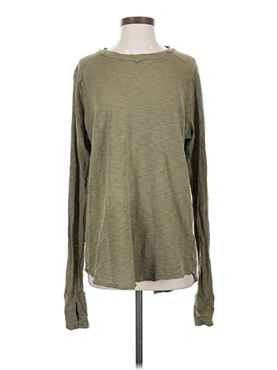 Pre-owned We The Free Long Sleeve T-shirt In Green
