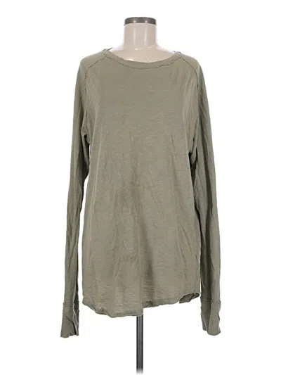 Pre-owned We The Free Long Sleeve T-shirt In Green