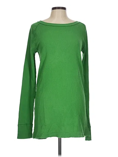 Pre-owned We The Free Long Sleeve T-shirt In Green