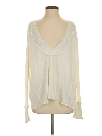 Pre-owned We The Free Long Sleeve T-shirt In Ivory