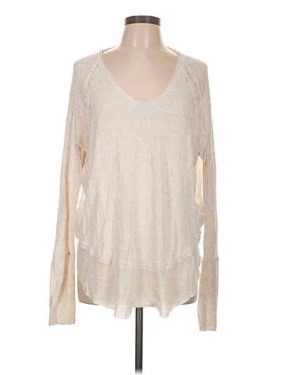 Pre-owned We The Free Long Sleeve T-shirt In Ivory