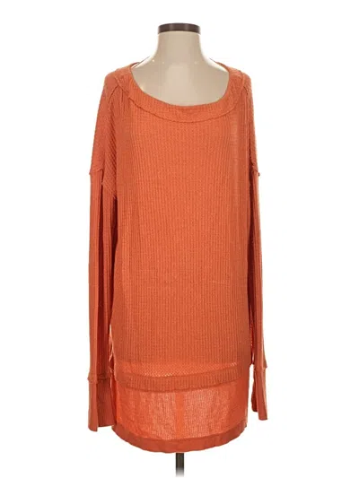 Pre-owned We The Free Long Sleeve T-shirt In Orange