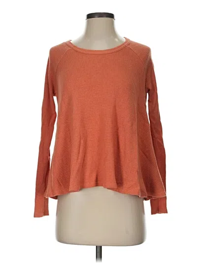 Pre-owned We The Free Long Sleeve T-shirt In Orange