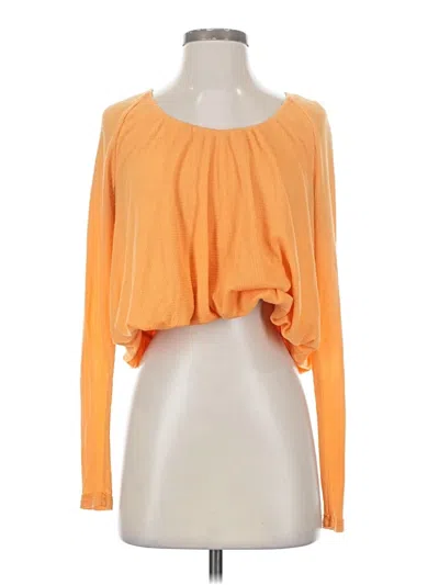 Pre-owned We The Free Long Sleeve T-shirt In Orange