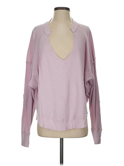 Pre-owned We The Free Long Sleeve T-shirt In Pink