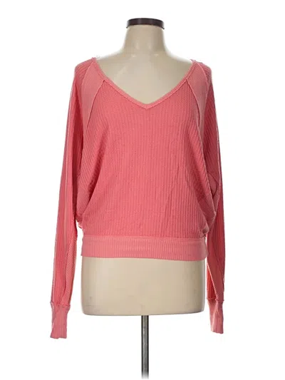 Pre-owned We The Free Long Sleeve T-shirt In Pink