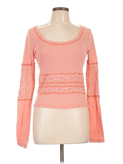 Pre-owned We The Free Long Sleeve T-shirt In Pink
