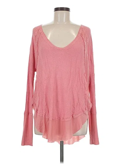 Pre-owned We The Free Long Sleeve T-shirt In Pink