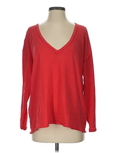 Pre-owned We The Free Long Sleeve T-shirt In Red