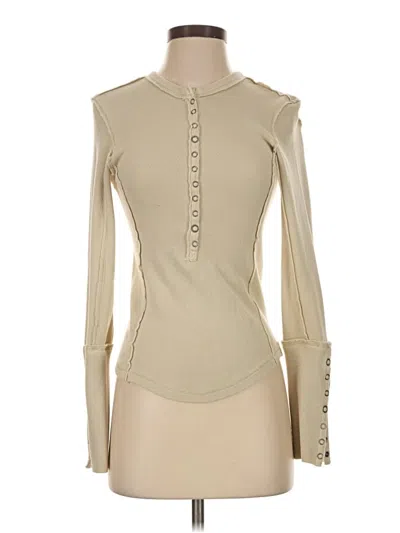 Pre-owned We The Free Long Sleeve T-shirt In Tan