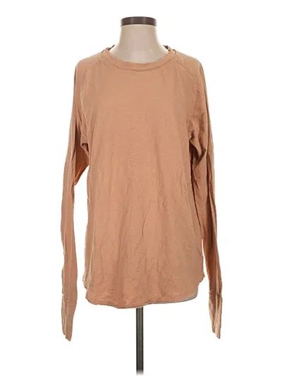 Pre-owned We The Free Long Sleeve T-shirt In Tan