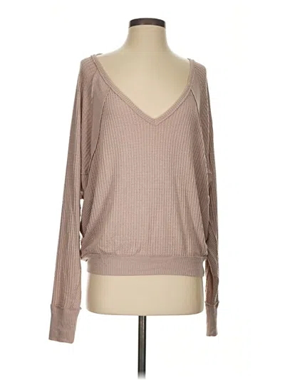 Pre-owned We The Free Long Sleeve T-shirt In Tan