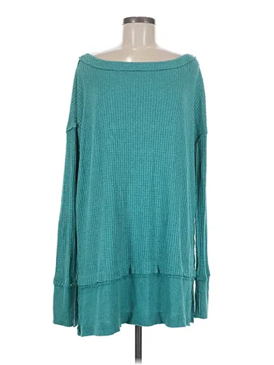 Pre-owned We The Free Long Sleeve T-shirt In Teal