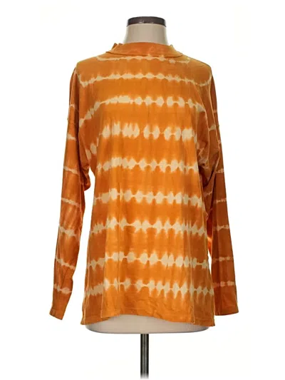 Pre-owned We The Free Long Sleeve Turtleneck In Orange