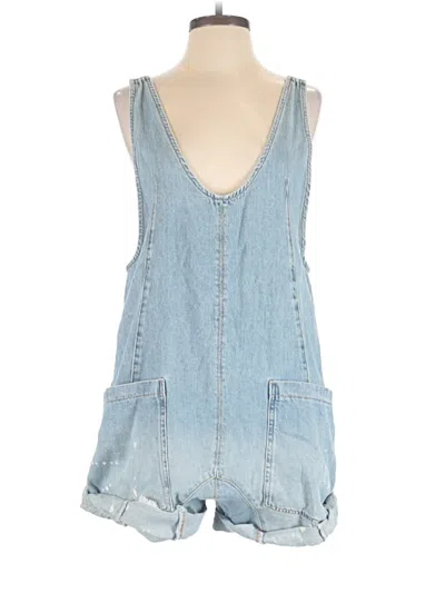 Pre-owned We The Free Overall Shorts In Blue