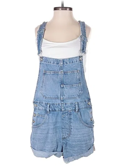 Pre-owned We The Free Overall Shorts In Blue