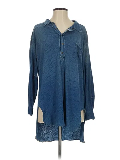 Pre-owned We The Free Poncho In Blue