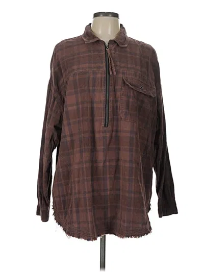 Pre-owned We The Free Poncho In Brown