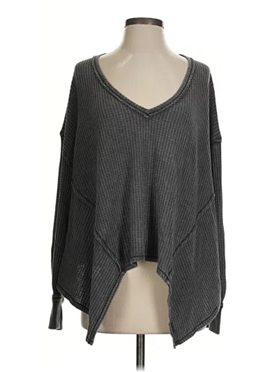 Pre-owned We The Free Poncho In Gray