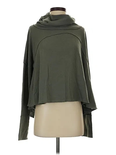 Pre-owned We The Free Poncho In Green