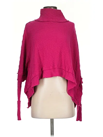 Pre-owned We The Free Poncho In Pink