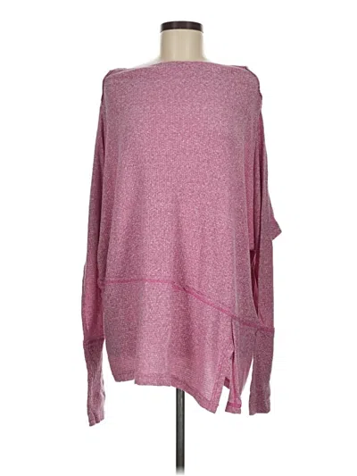 Pre-owned We The Free Poncho In Pink